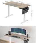 Elektryczne biurko z regulacją wysokości, blat 60 x 140 SONGMICS LSD016H01 - TYLKO PRIME