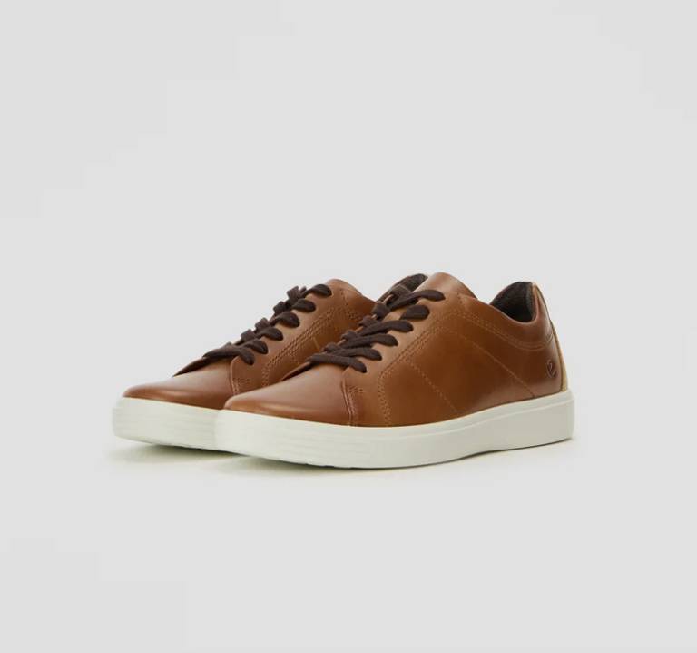 ECCO skórzane buty męskie sneakersy Classic za 229 @Zalando Lounge koniakowe;), rozmiary 39-48