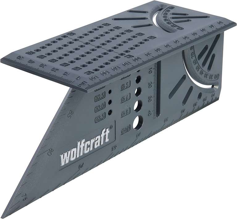 Kątownik Stolarski - Wolfcraft 5208000 - (narożny 3d - japoński) Szary 150 x 275 x 66 mm @ Amazon