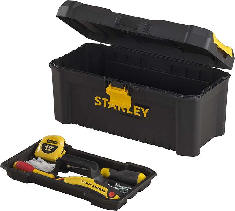 Stanley, Skrzynka narzędziowa z organizerem i tacką zapinana na metalowy uchwyt, STST1-75518 @ Amazon