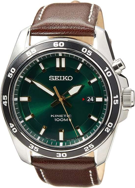 Seiko SKA791P1 zegarek męski zielony 100m Kinetic Ø 43,0 x 11,0 mm