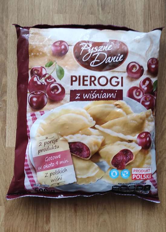 Biedronka Pierogi mrożone z wiśniami lub jagodami 500g 5.98/kg