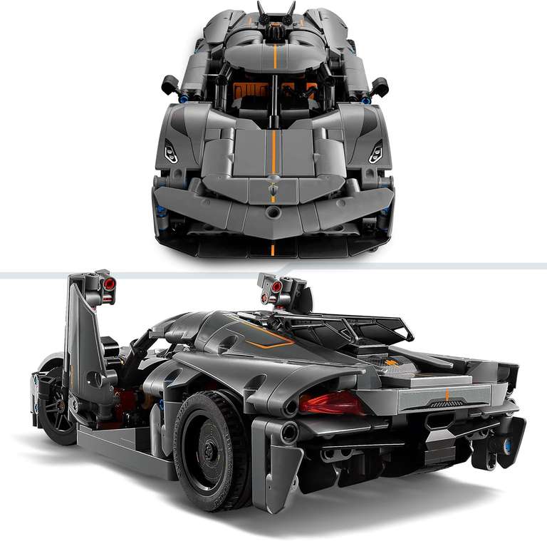 [Przedsprzedaż] LEGO 42173 Technic - Szary hipersamochód Koenigsegg Jesko Absolut @Amazon