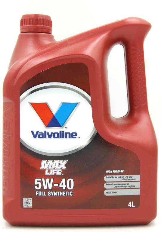 Olej silnikowy Valvoline MaxLife 5W/40 4L