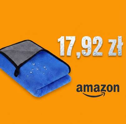 Ręcznik do suszenia auta URAQT XXL 90x60 cm, z mikrofibry...
