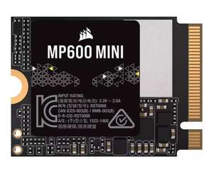 Dysk SSD Corsair MP600 Mini 1TB M.2 2230 PCI-E x4 Gen4 NVMe