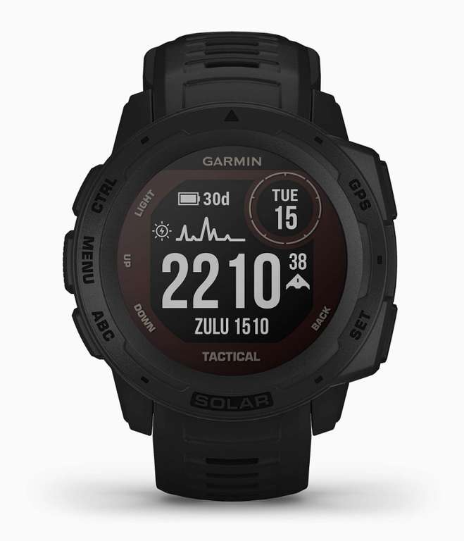 Garmin Instinct Solar Tactical taktyczny zegarek GPS z baterią słoneczną, kolor czarny @ Amazon