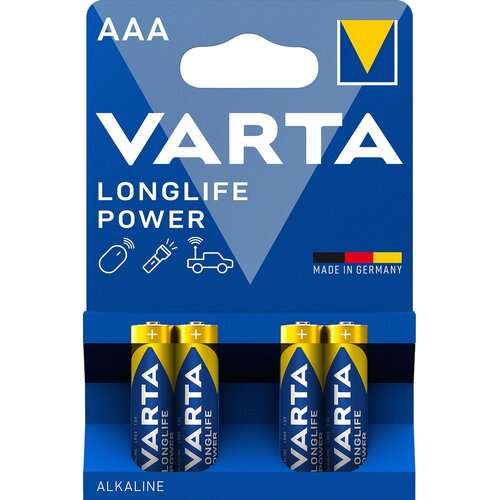 Baterie alkaliczne VARTA Longlife Power AAA LR3 (4 szt.), odb.os. 0zł