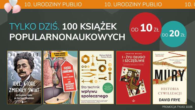 Popularnonaukowe ebooki od 10 do 20 zł, m. in. Pi razy Oko, Astrofizyka dla zabieganych
