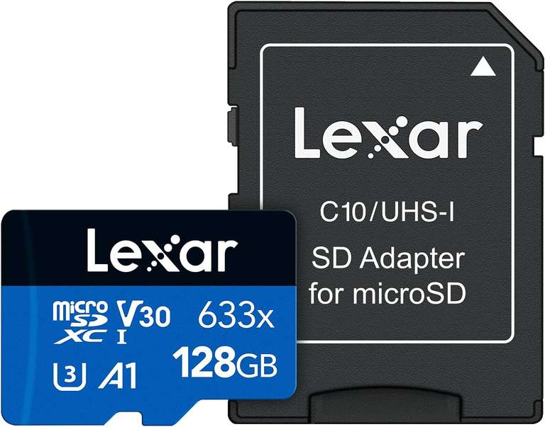 Karta Pamięci Lexar 128GB microSDXC High-Performance 633x UHS-I C10 A1 V30 U3
