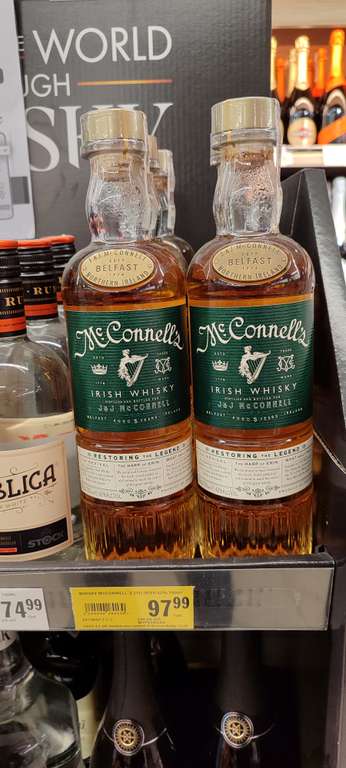 Whisky Mcconnell 0,7 (Irlandia Północna), w tej samej cenie w Bearface z Kanady zdj na dole opisu.