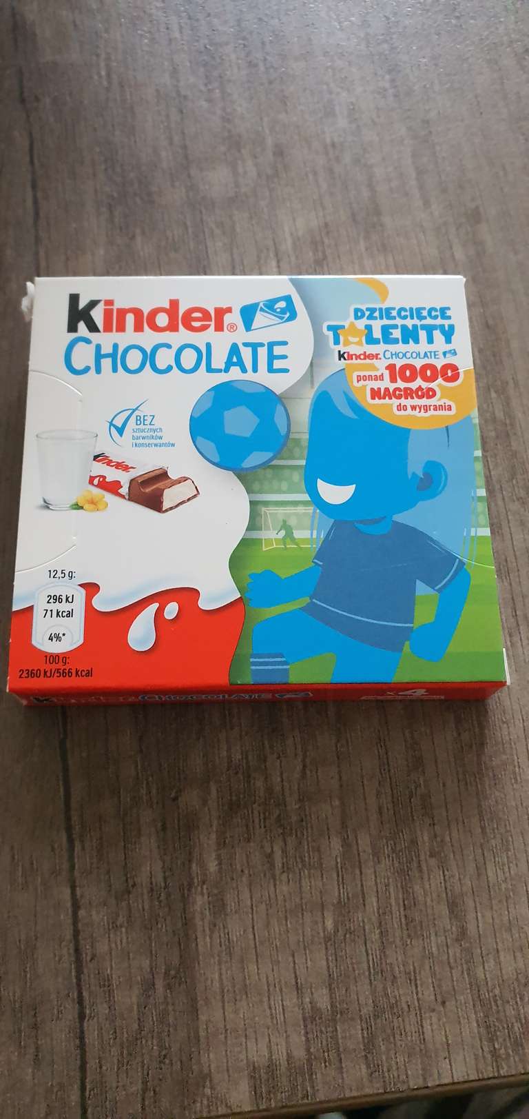 Kinder czekolada 50g 1+1 - 3,69 za 2 = 1,85 zł za szt. Lidl