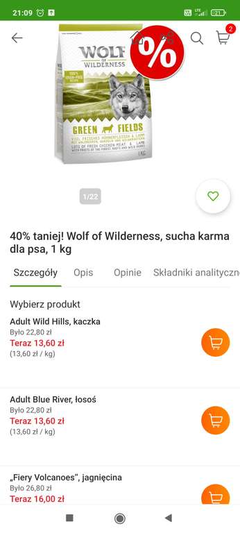 Sucha karma Wolf of wilderness 1kg