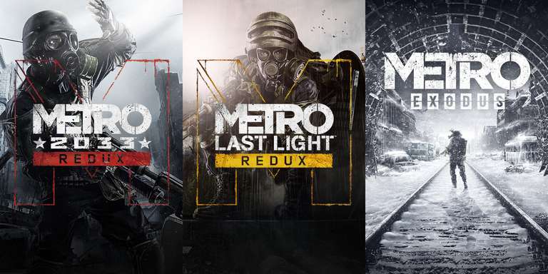 Metro Redux Bundle 2.53€ (10,80 zł), Metro Exodus Gold Edition 4.43€ (18,90 zł) | PC, Steam