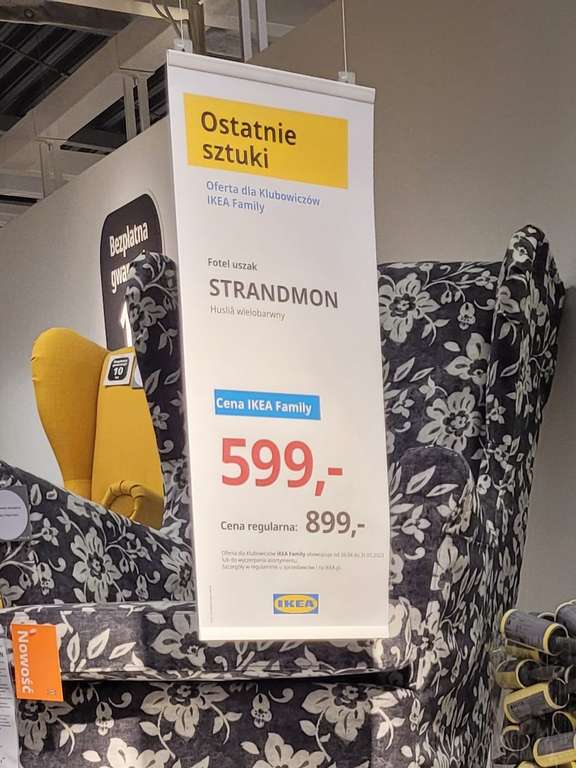 Fotel STRANDMON, Ikea Kraków