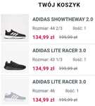 Męskie buty sportowe Adidas Showtheway 2.0 i Lite Racer 3.0 • 134,99 zł/ parę • 3 propozycje
