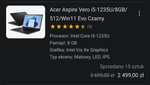 Laptop Acer Aspire Vero i5-1235U/8GB/512/Win11 Evo Czarny