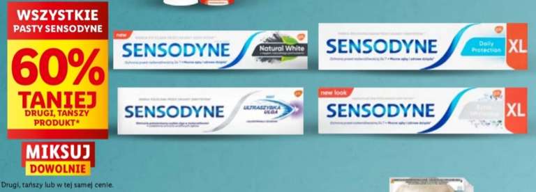 Wszystkie pasty Sensodyne - 2 tańszy produkt lub w tej samej cenie -60%, Lidl