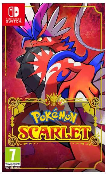 Gra Nintendo Switch Pokemon Scarlet/Violet (189,31 zł), New Super Mario Bros U Deluxe. Fire Emblem Engage (199 zł), Splatoon 3.