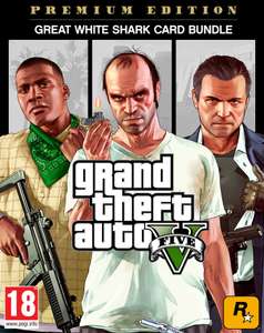 Pakiet Grand Theft Auto V: Edycja Premium + karta gotówkowa Great White Shark za 11,08 zł z Tureckiego Xbox Store @ Xbox One / Xbox Series