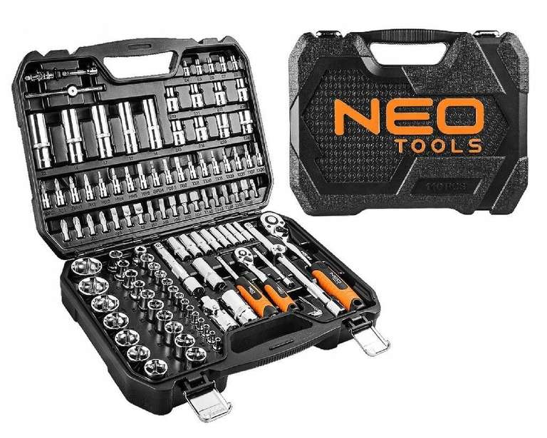 Neo tools zestaw kluczy nasadowych 110 el. 08-666