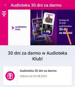 Audioteka klub 30 dni za darmo od T-Mobile