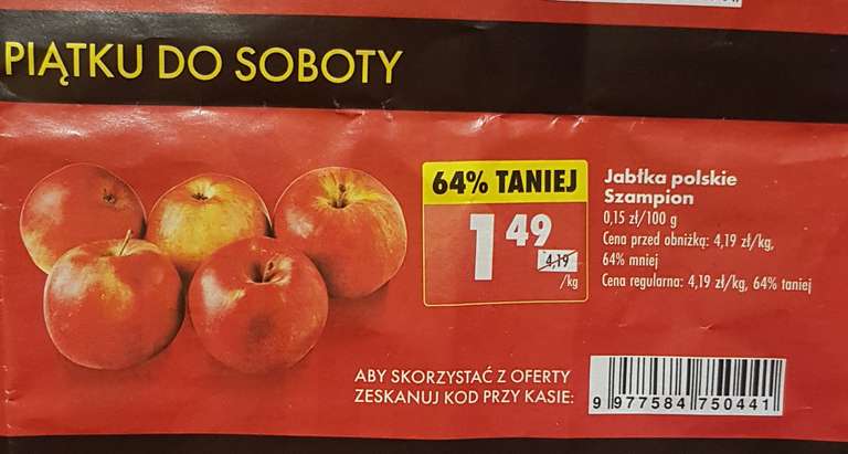 Jabłka polskie Szampion Biedronka