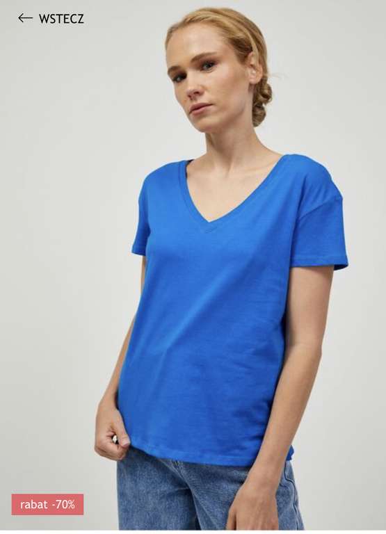Niebieska koszulka basic ORSAY