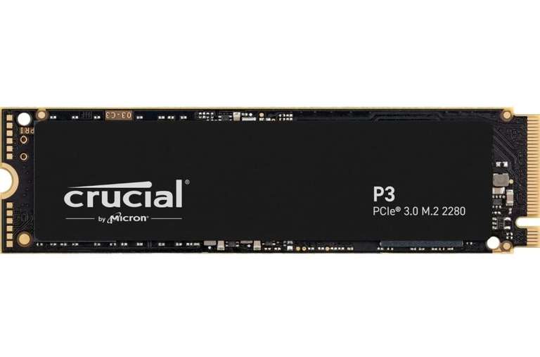 Dysk SSD Crucial P3 1TB M.2 PCIe Gen3 NVMe, do 3500 MB/s - CT1000P3SSD8 @Amazon.de €39.08