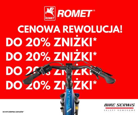 Promocja na rowery Rometa, gravel, elektryczny, mtb do -20%