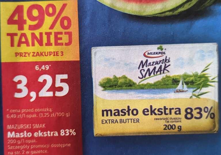 Masło Mazurski Smak 83% w Lidl