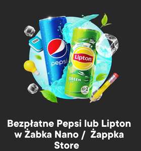 Pepsi lub Lipton w żabka nano / żabka store za 1 żappsa!
