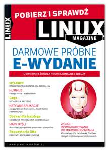 Bezpłatne e-wydanie Linux Magazine (temat np. "Zdecentralizowe alternatywy dla FB, Twittera i innych mediów społecznościowych")