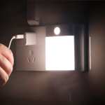 2 szt. Brisun lampki nocne LED z czujnikiem ruchu i regulacją jasności, 3 tryby pracy.