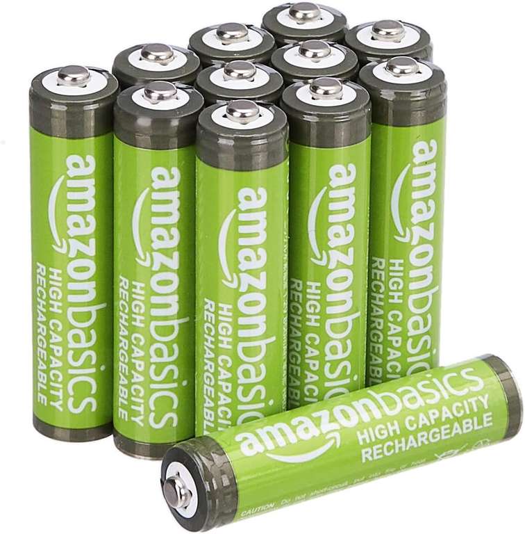 AmazonBasics Akumulatorki AAA o dużej pojemności, do ponownego ładowania, 850 mAh, 24 sztuk, wstępnie naładowane @Amazon