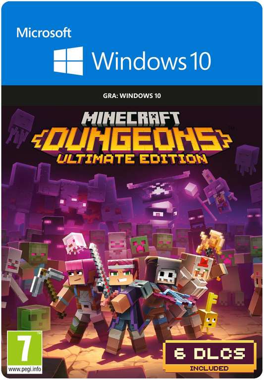 Minecraft Dungeons Ultimate Edition na PC (VPN TR do aktywacji)
