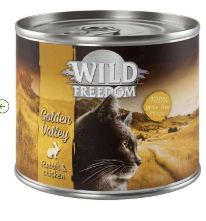 Wild freedom karma mokra dla kota - puszka 200 g za 3,8 zł (z kodem jeszcze mniej)