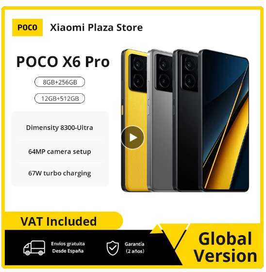 Smartfon POCO X6 Pro 8+256GB Global USD266.56