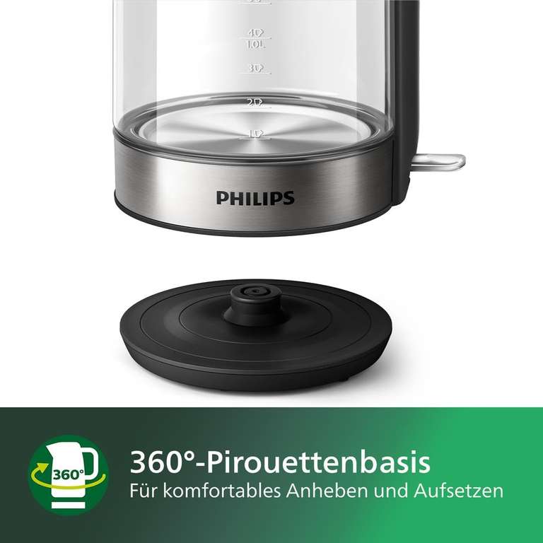 Philips HD9339/80 Szklany czajnik elektryczny 1,7 l 2200W