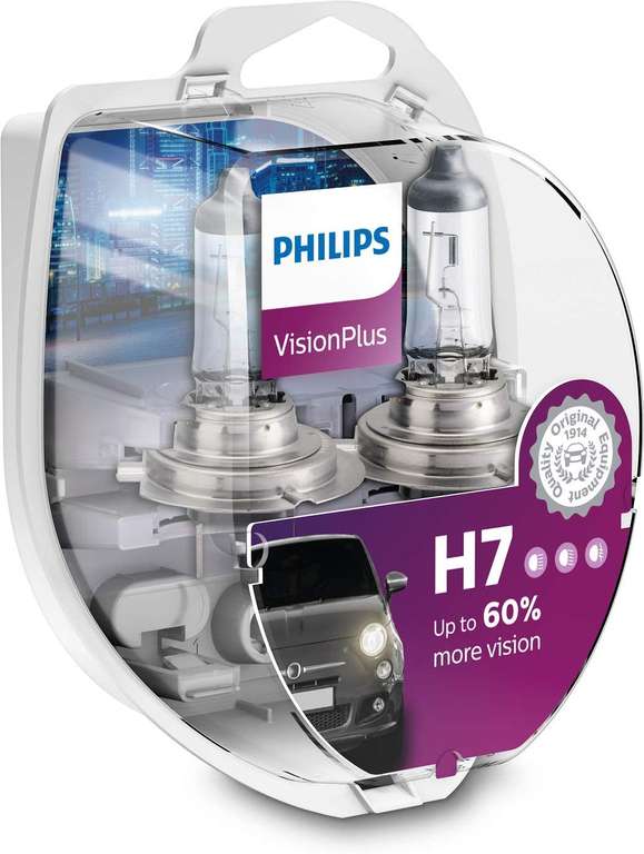 Amazon.pl - Żarówka Philips 12972VPS2 VisionPlus + 60%, H7