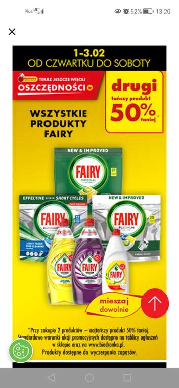 Kapsułki do zmywarki Fairy Platinum Plus 10 sztuk