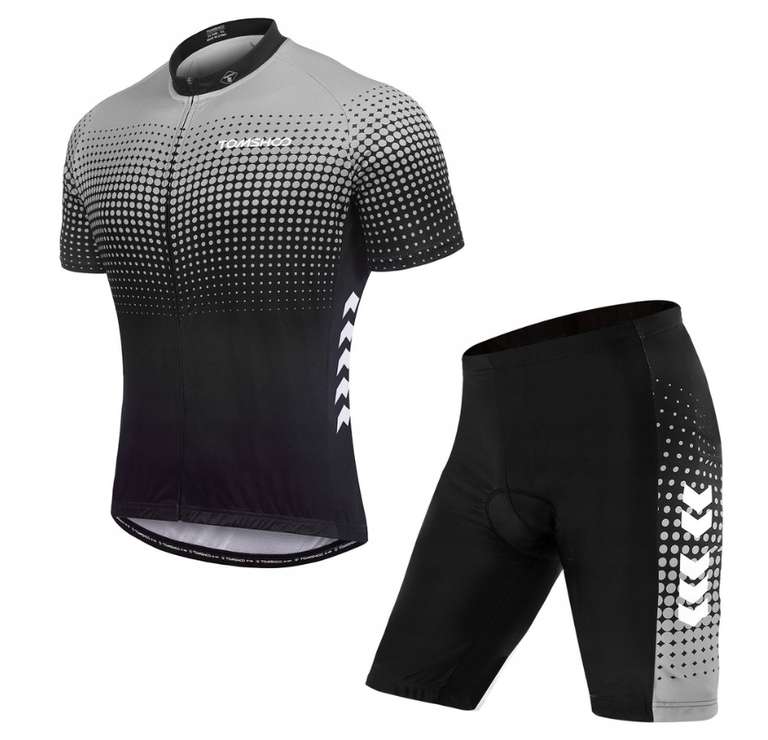 Zestaw odzieży rowerowej (koszulka i spodenki) MTB Męskie szary L