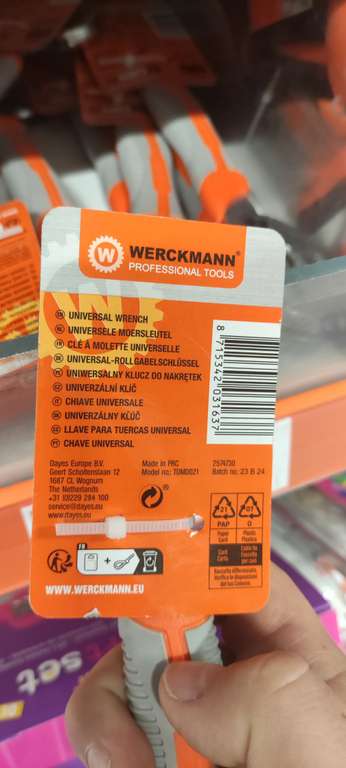 Klucz nastawny Werckmann 9-22mm