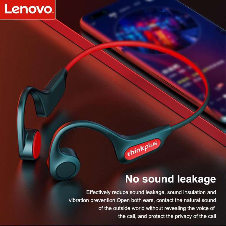 Słuchawki bezprzewodowe z przewodnictwem kostnym Lenovo X3 Pro (Bluetooth 5.3, IP56, 7 godzin grania) | Wysyłka z CN | $14.90 @ Aliexpress