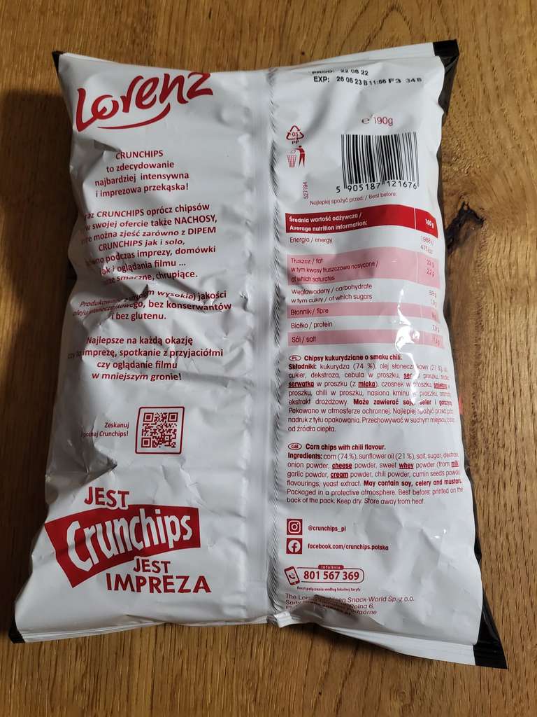 Crunchips nachos chili lidl