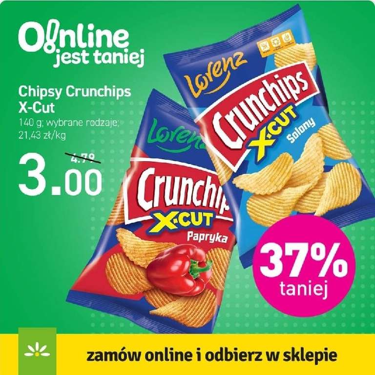 Chipsy Crunchips i inne produkty taniej o ponad 30% Stokrotka Online