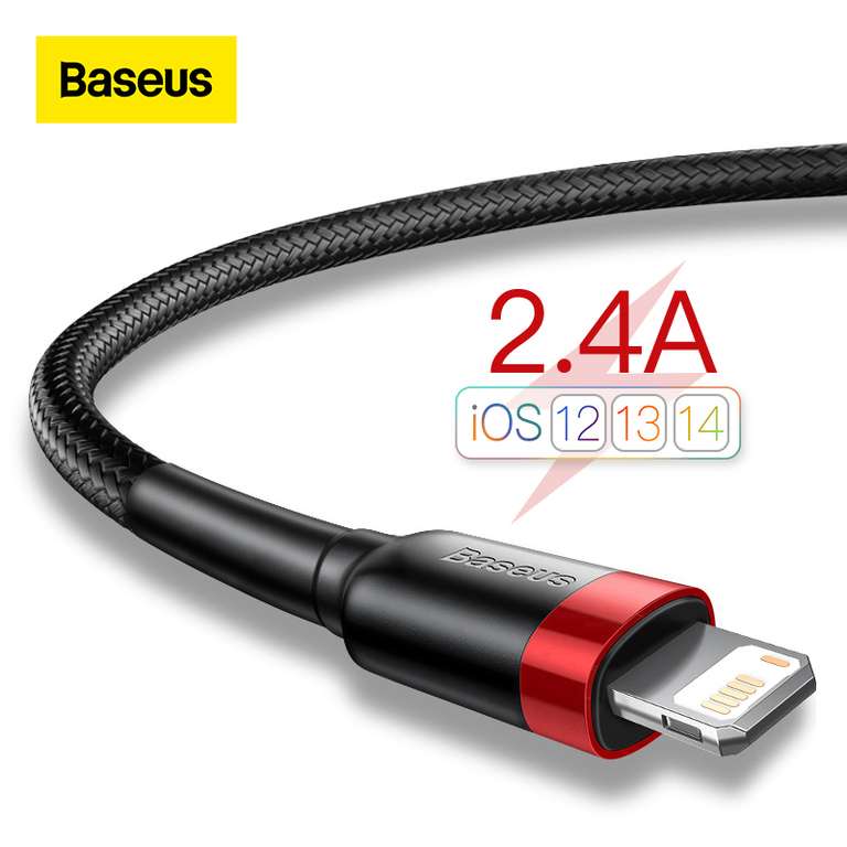 Kabel Baseus USB-A na lightning - 2.4A 0,5m za $1,29