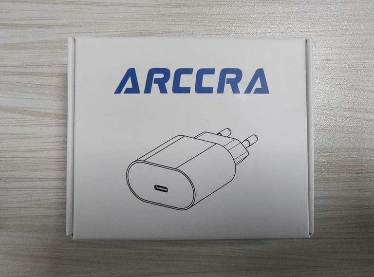ARCCRA ładowarka USB-C 20W i Nylonowy Kabel iPhone 2m, wtyczka Typu-C do Lightning (certyfikat MFI)