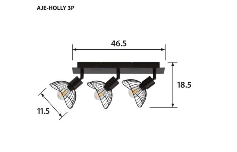 Listwa oświetleniowa AJE-HOLLY 3P E14 3x40W