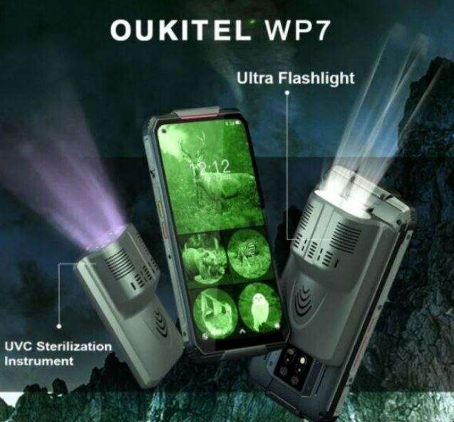 OUKITEL - Lampa UVC do smartfona Oukitel WP7, odb.os. 0zł